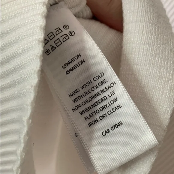 Rachel Zoe Ribbed Top White - Picture 6 of 7